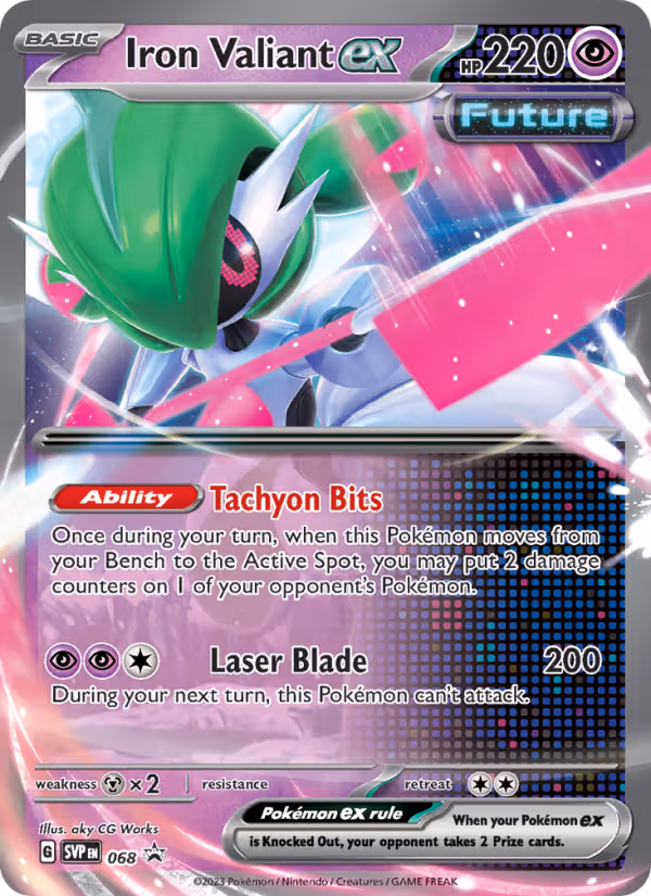 Iron Valiant ex 68/225 Pokemon card