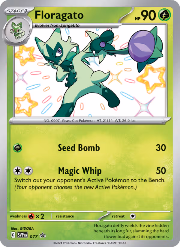 Floragato 77/225 Pokemon card