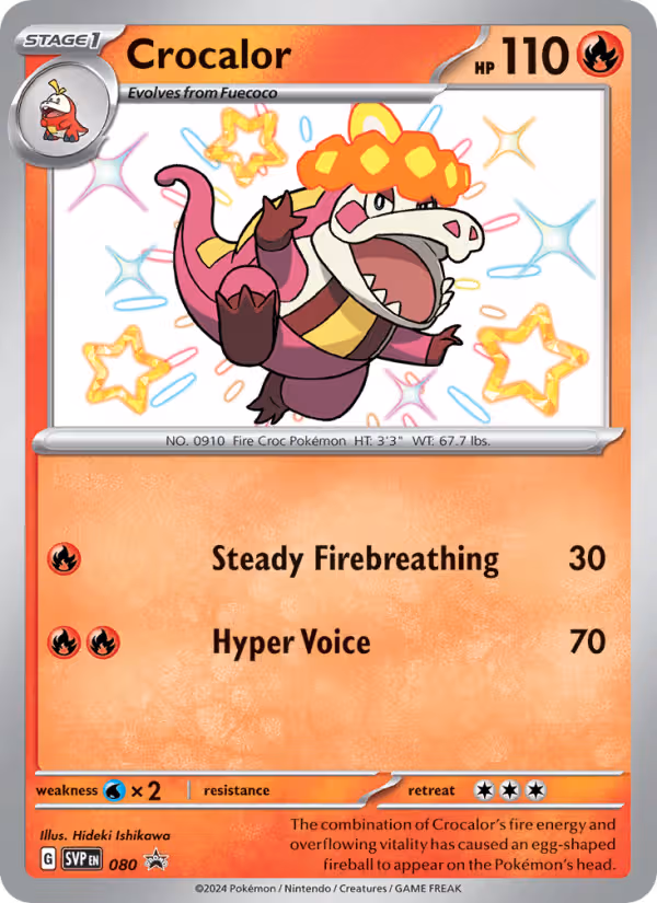 Crocalor 80/225 Pokemon card