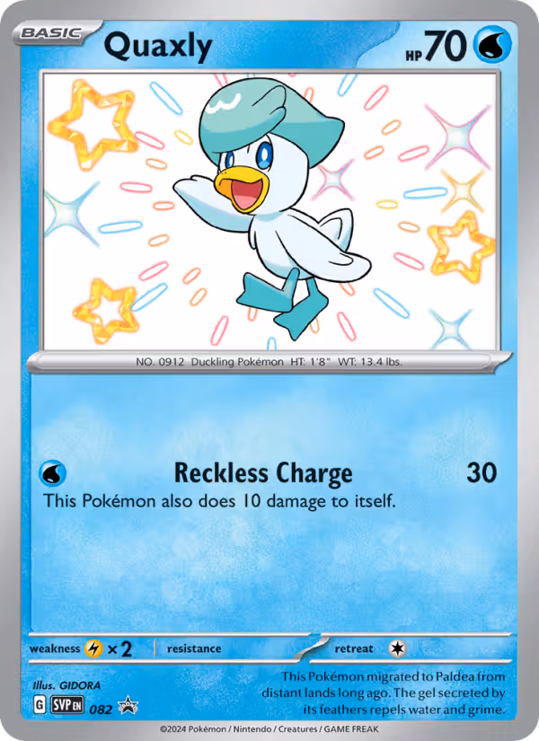 Quaxly 82/225 Pokemon card