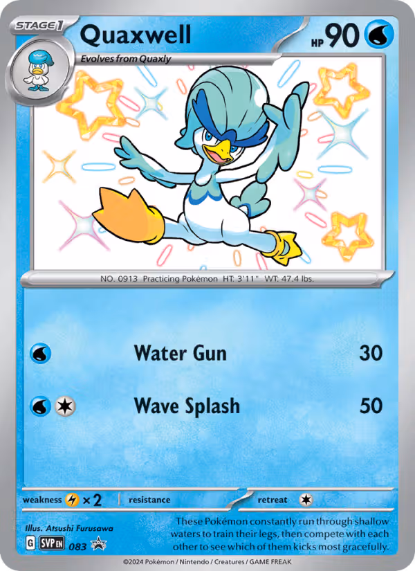 Quaxwell 83/225 Pokemon card