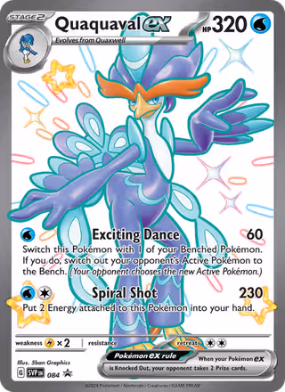 Quaquaval ex 84/225 Pokemon card