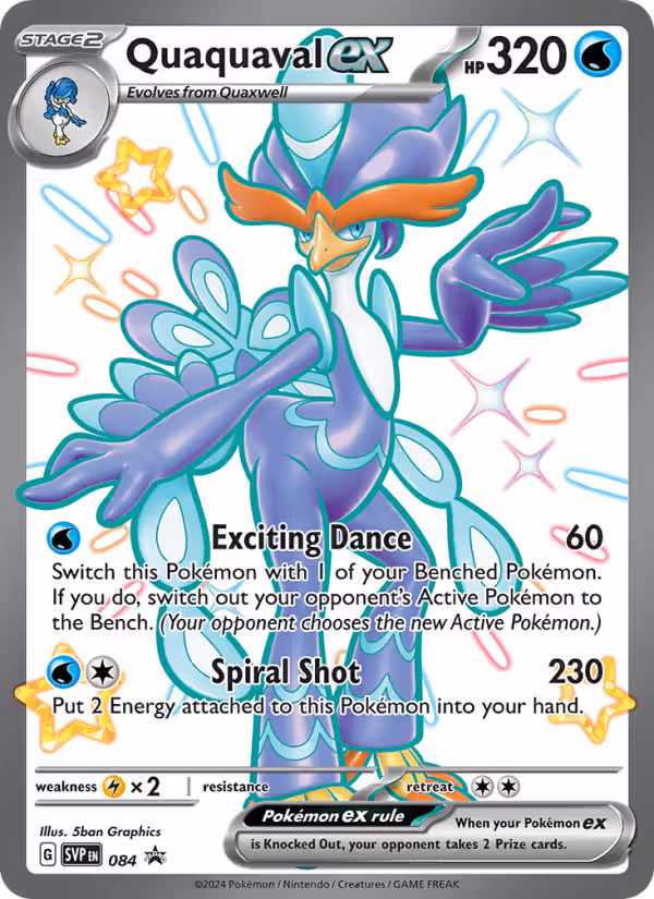 Quaquaval ex 84/225 Pokemon card
