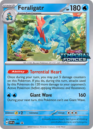 Feraligatr 89/225 Pokemon card