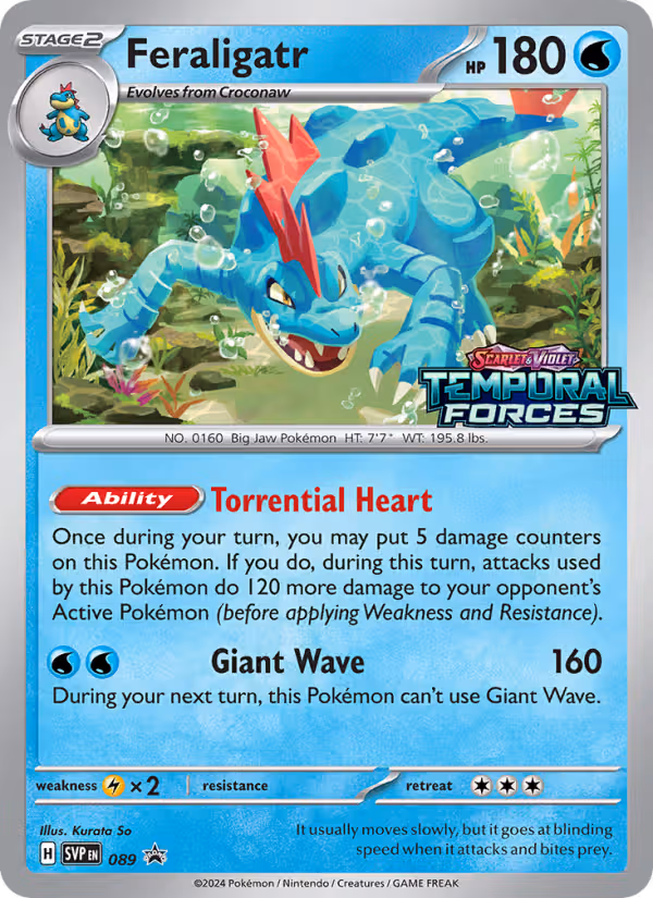 Feraligatr 89/225 Pokemon card