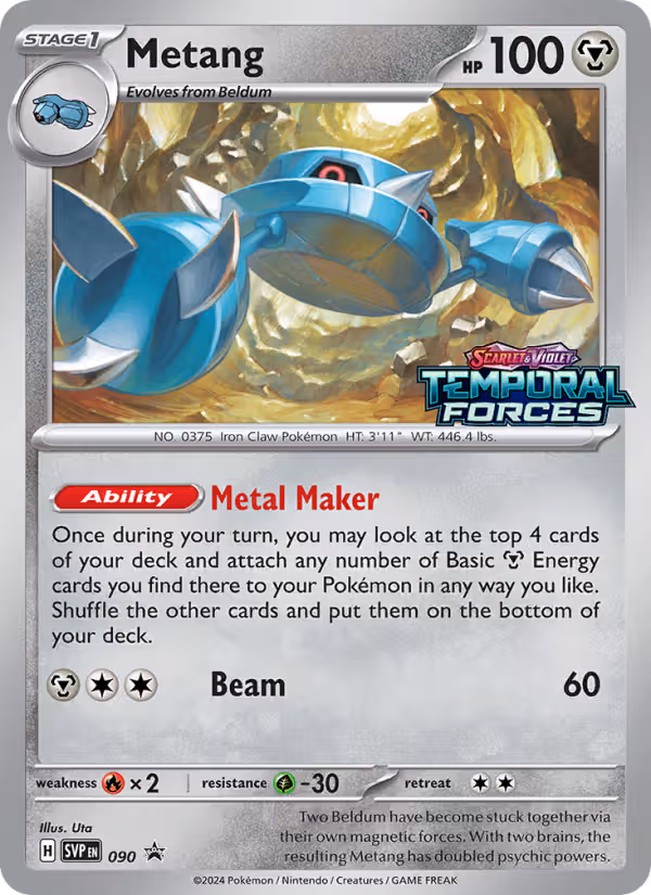 Metang 90/225 Pokemon card