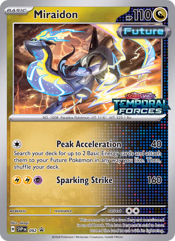 Miraidon 92/225 Pokemon card