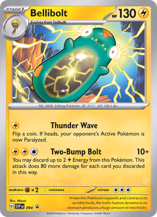 Bellibolt 94/225 Pokemon card