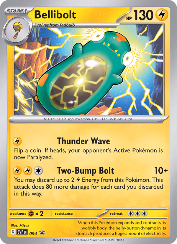 Bellibolt 94/225 Pokemon card