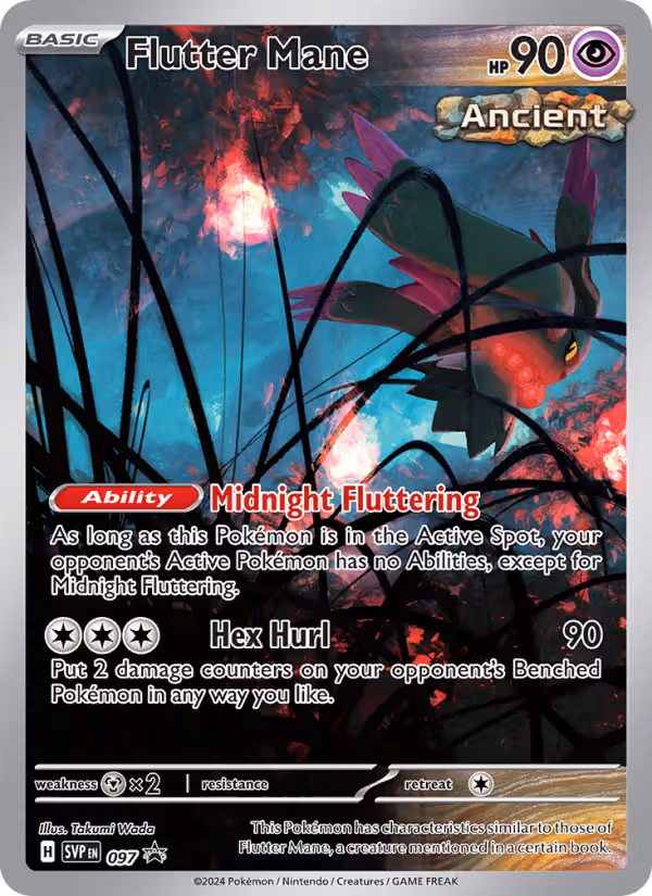 Flutter Mane 97/225 Pokemon card