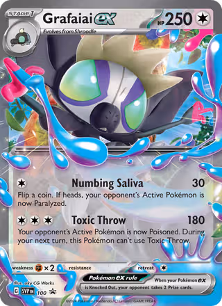 Grafaiai ex 100/225 Pokemon card