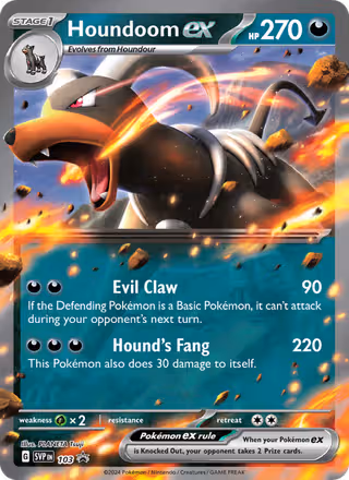 Houndoom ex 103/225 Pokemon card