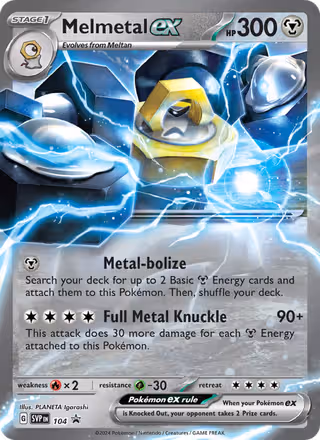 Melmetal ex 104/225 Pokemon card