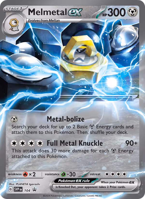 Melmetal ex 104/225 Pokemon card