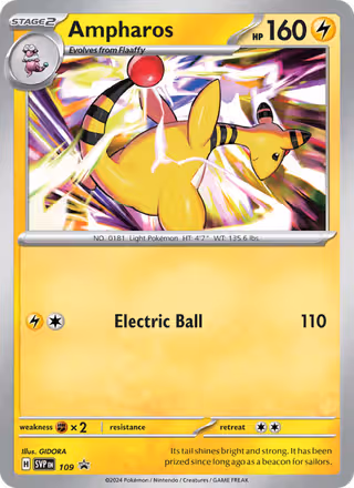 Ampharos 109/225 Pokemon card