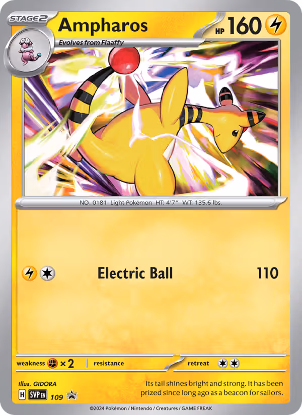 Ampharos 109/225 Pokemon card