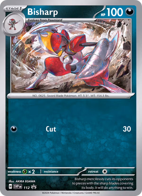 Bisharp 112/225 Pokemon card