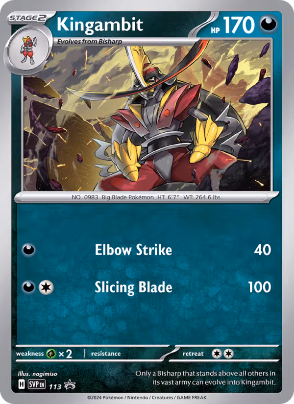 Kingambit 113/225 Pokemon card