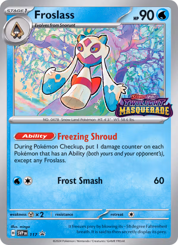 Froslass 117/225 Pokemon card