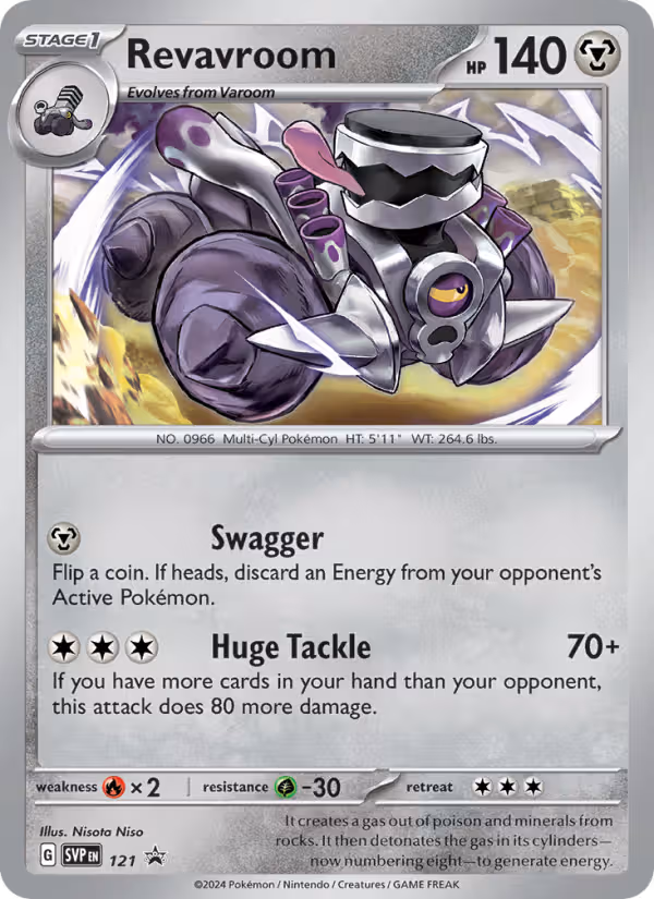 Revavroom 121/225 Pokemon card