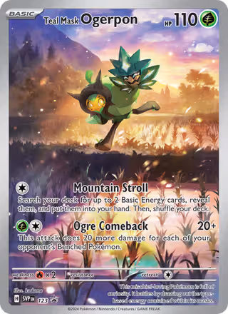 Teal Mask Ogerpon 123/225 Pokemon card