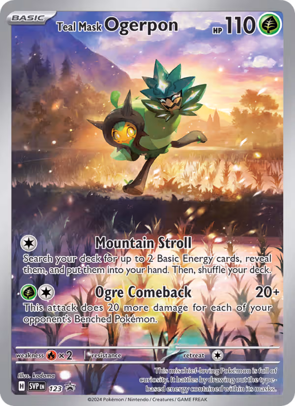 Teal Mask Ogerpon 123/225 Pokemon card