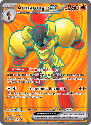 Armarouge ex 125/225 Pokemon card