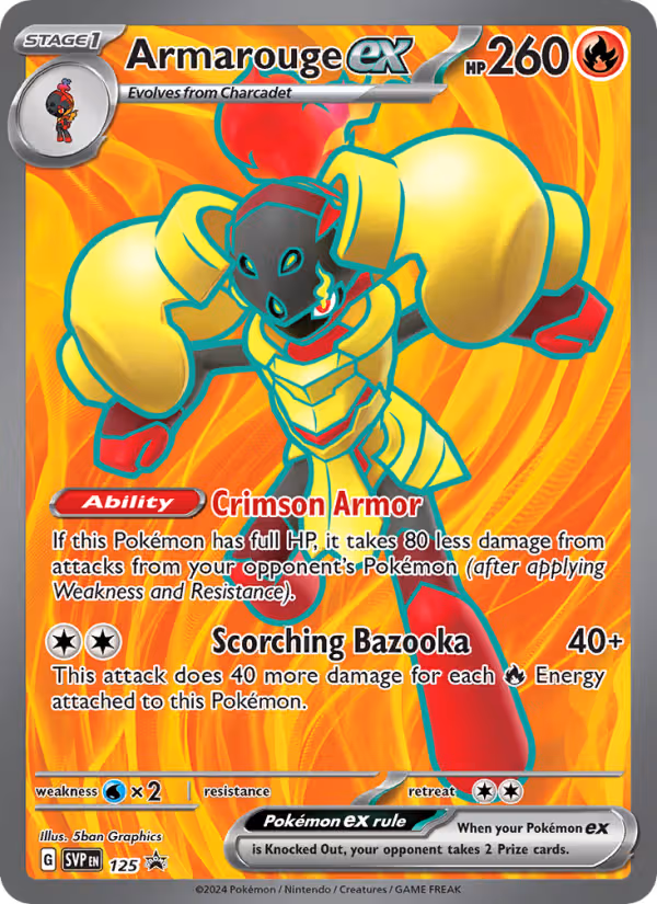 Armarouge ex 125/225 Pokemon card