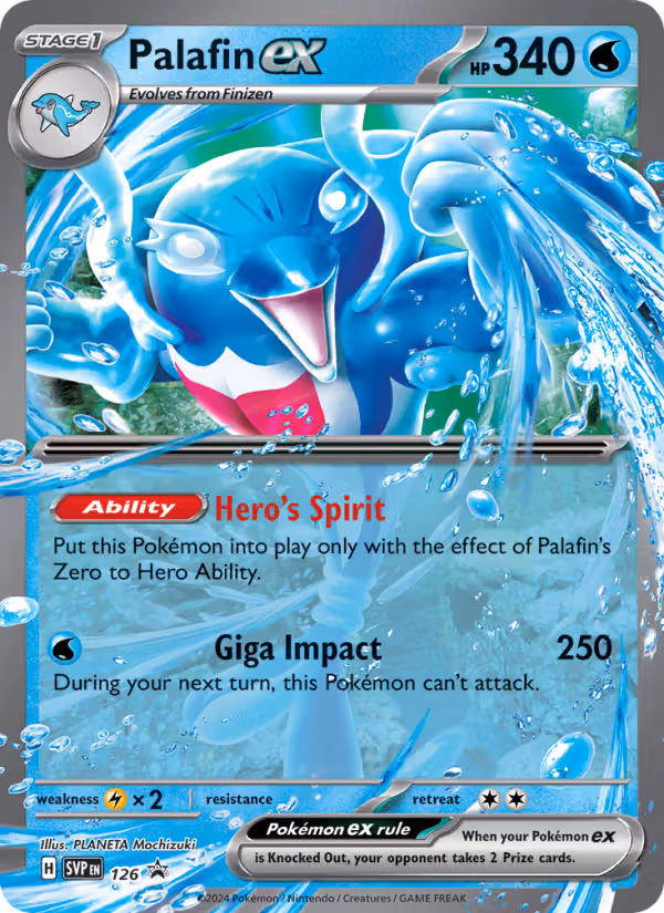 Palafin ex 126/225 Pokemon card