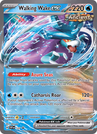 Walking Wake ex 127/225 Pokemon card