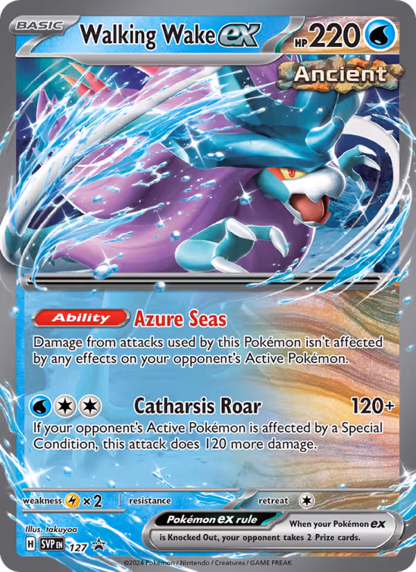 Walking Wake ex 127/225 Pokemon card