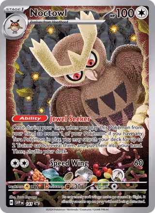 Noctowl 141/225 Pokemon card