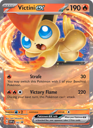 Victini ex 142/225 Pokemon card