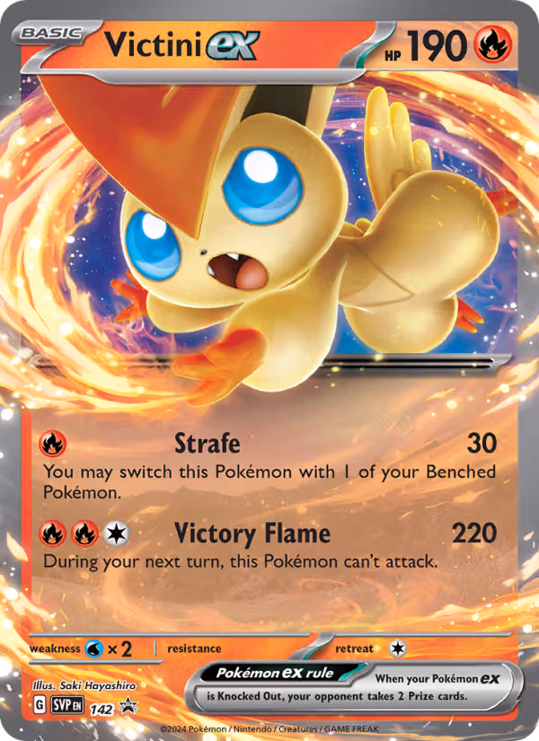 Victini ex 142/225 Pokemon card