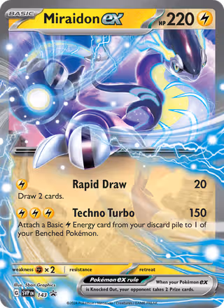 Miraidon ex 143/225 Pokemon card