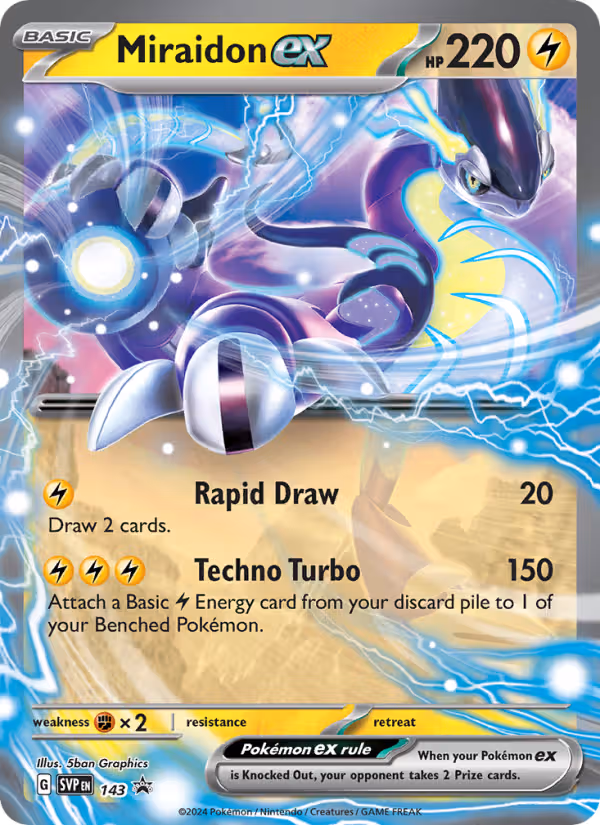 Miraidon ex 143/225 Pokemon card
