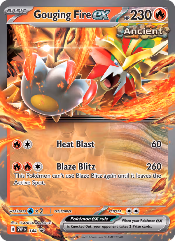 Gouging Fire ex 144/225 Pokemon card