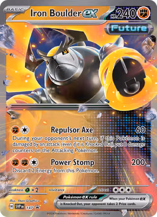 Iron Boulder ex 147/225 Pokemon card
