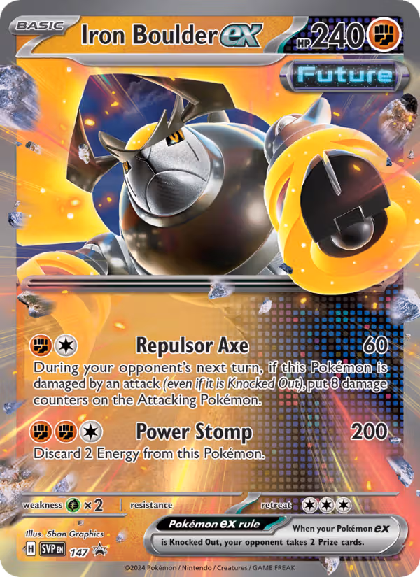 Iron Boulder ex 147/225 Pokemon card