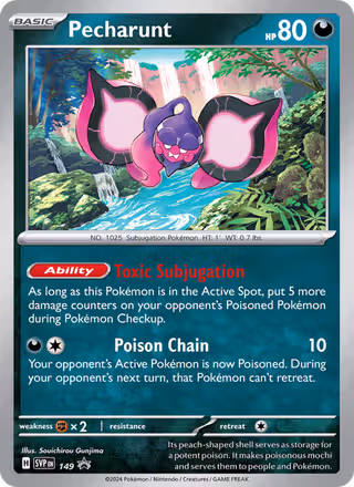 Pecharunt 149/225 Pokemon card