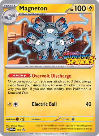 Magneton 153/225 Pokemon card