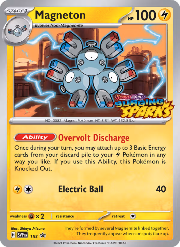 Magneton 153/225 Pokemon card