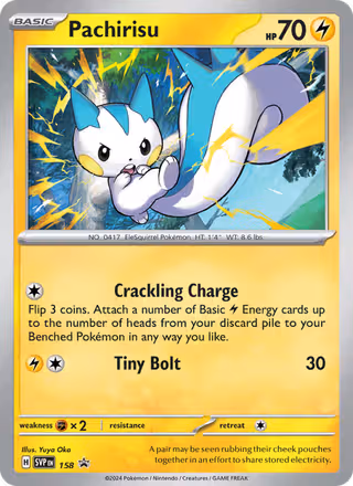 Pachirisu 158/225 Pokemon card