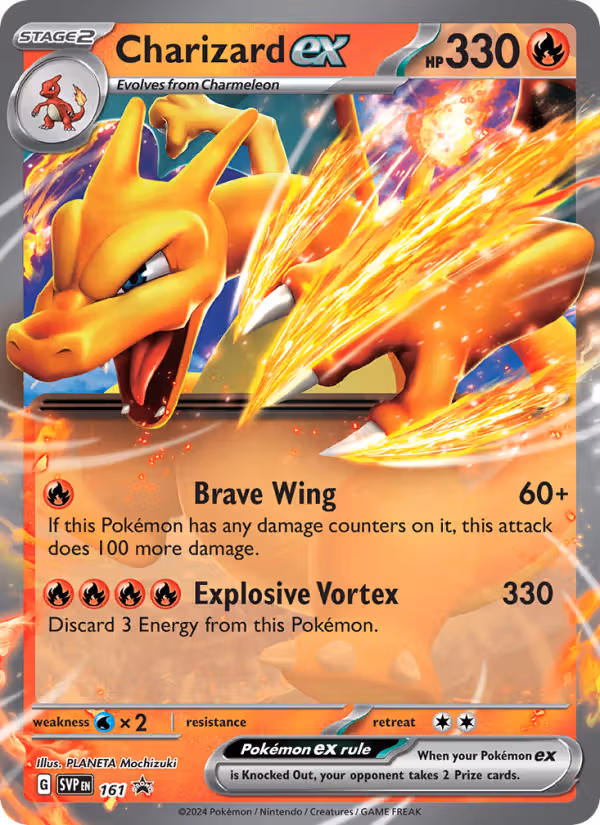 Charizard ex 161/225 Pokemon card