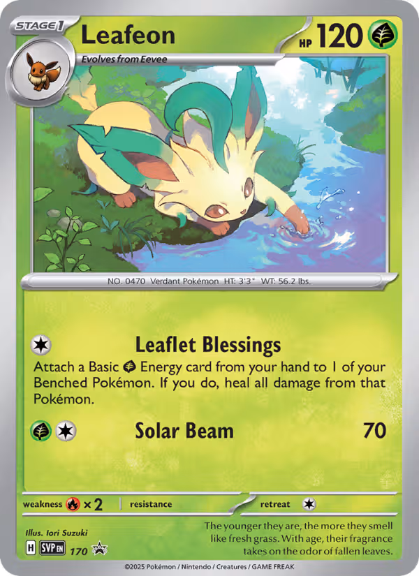 Leafeon 170/225 Pokemon card