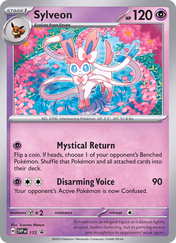 Sylveon 172/225 Pokemon card