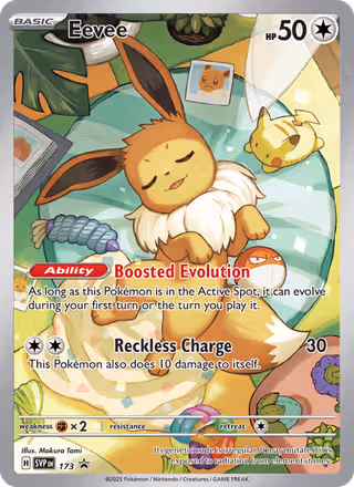 Eevee 173/225 Pokemon card