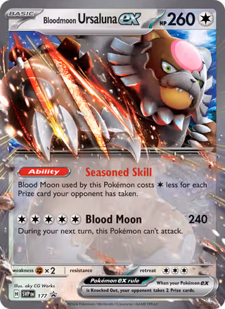 Bloodmoon Ursaluna ex 177/225 Pokemon card