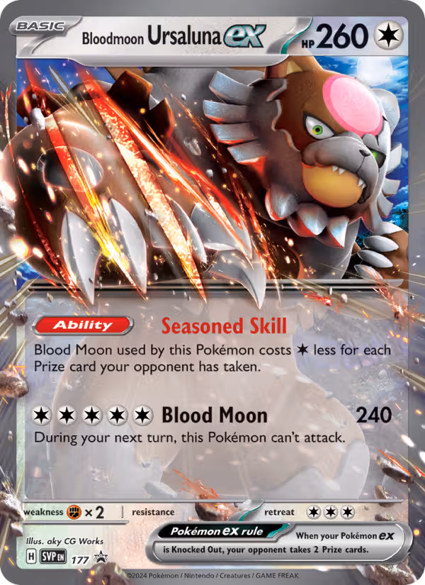 Bloodmoon Ursaluna ex 177/225 Pokemon card