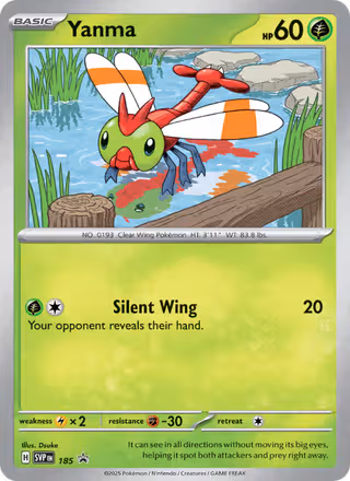 Yanma 185/225 Pokemon card